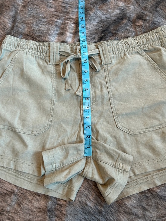 NWT American Eagle Dreamy Drape Linen-Blend Carpenter Short Size 16 High Waisted - Picture 7 of 10